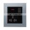 Type 86 Universal 5 pin Wall Socket With Switch 16A Aluminum Alloy Panel Sockets And Switches Electrical With LED Light