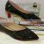 hot selling cheap wholesale women female suede flat finger pointed toe oxford sole shoes