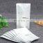 Custom plastic ziplock stand up pouch with clear window for cosmetics