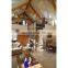 Indoor prefabricated full iron galvanized black spiral stairs