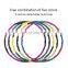 Indoor Fitness Plastic PVC Material Detachable Training Equipment Flexible Holahoops Hula Ring Hula Hoops