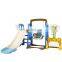 Cheap Factory Price Durable Safety Cartoon Kindergarten Preschool Home Set Plastic Indoor Children Slide with Basketball Ring