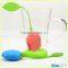 2015 Newest Design Flower Shape Silicone Tea Infuser Tea Strainer Silicone Tea Bag