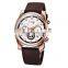 OCHSTIN GQ6111 New Luxury Chronograph Casual Quartz Men Watch Military Sport Genuine Leather Wristwatch Relogio Masculino