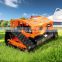 China made Mini portable petrol crawler remote control lawn mower grass blade Robot Mower