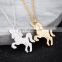 Wholesale Unicorn Necklace 925 Sterling Silver Lady And Lucky Horse Pendant