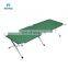 High Quality Green Portable Foldable Light Weight Steel Tube Folding Sleep Outdoor Disaster Relief Field Military Camping Bed