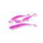 Byloo 80mm 3.5g paddle tail soft plastic fishing lure soft fishing lure tr 0.2g 30mm t-tail fishing soft lure pink in color