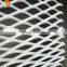 the background wall White powder coated aluminum expanded metal facade