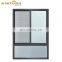 Popular 3 Tracks Sliding Window Stained Glass Sound Proof Sliding Aluminum Windows