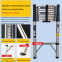 Stainless Steel Single Telescopic Ladder