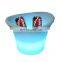 Factory Direct Custom Cocktail Beer Holder LED Ice Bucket Remote Control Ice Bucket & Chiller