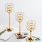 Crystal Candle Holders Set 3 Sizes Tall Crystal Wedding Candlestick Holders Pillar Candelabra Stand for Wedding Decoration