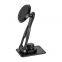 Soporte para teléfono magnético de aleación de aluminio ajustable, montaje lateral en la pantalla de la laptop, clip magnético para monitor, soporte para teléfono magnético para laptop
