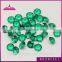 hot sale wax setting round nano emerald gemstone