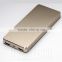 Latest fashionable aluminum shell 8000mAh portable wireless phone charger device with HD customized advertising