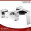 Square Chrome Brass Faucet Square Polish Bathtub Mixer