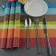 NEW placemat pvc mats set Western modern hotel high quality rainbow placemat multi strip print pad mats classics placemats