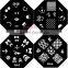 Nail DIY nail stamp templates kit QA serizes metal design nail art stamp plate