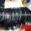 Wholesale Handmade Black Rooster Feather Cape Shawl For Wedding Dress Decoration