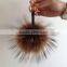 Fashion Charm Bag Real Raccoon Fur Pom Accessories keychain