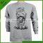 Mens 100% cotton long sleeve pullover fleece hoodies without hood