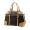 2015 latest lady leisure shell PVC handle bag with letter and cam rivet
