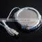 Electroplate shiny usb hub cup/mug warmer with usb hub