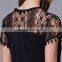 Latest design Lady's tassel sexy lace evening dress/