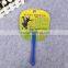 18cm long handle plastic pp chinese personalized hand fan promotional advertising hand fan printed pp fan