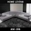 2016 Modern L shaped luxury fabric sofas set
