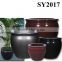 White home and garden decorative fiberglass pot