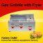 Catering equipment commercial stainless steel countertop gas griddle with fryer