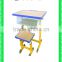 adjustable school desk school modern combo desk school desk with bench HXZY043