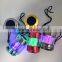 wireless led lights bottle speaker for merry cards playing music.