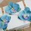 Wedding party artificial orchid flower head silk cloth flower head                        
                                                Quality Choice