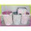 Polyester laundry basket cotton handle