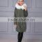 Fashionable winter women real white fox fur jacket with fur inside and fur collar coat                        
                                                                                Supplier's Choice