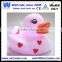 Flashing valentine gifts heart duck holiday toy