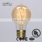 edison vintage style a60/a19 100w 110v lamp coffee color shell edison bulb