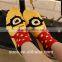 lovely Women Cotton Ankle Casual No Show Cartoon Minions Socks