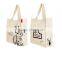 Promotional cheap100% cotton logo printing souvenir shopping bags with handel