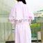 Pink Velour Bathrobe Kimono Collar Robes Women Luxury Hotel Bathrobe