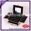 mirror colorful leather plastic portable jewellery box