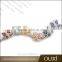 OUXI New Design Stainless Steel Multicolored Crystal Hand Made Jewelry Accessories B40003