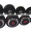 Adjustable rubber dumbbell set