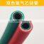 Flexible soft red and green color rubber Twin welding hose for cutting machine 100m