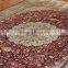 8x10ft oriental silk carpet red color large size antique rug