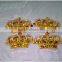 Luxury Gold Plating With Diamond Metal Brooch OEM