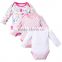 new design long sleeve baby romper baby gift clothes set